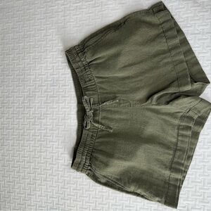 Old Navy Green Cargo Shorts Relaxed Fit Cotton